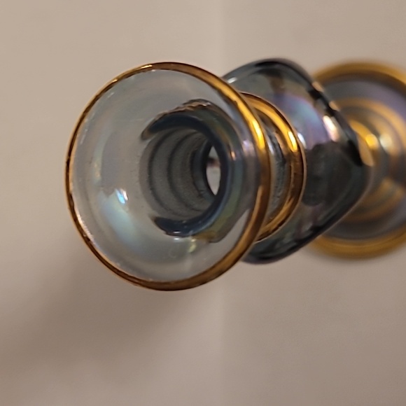 Egyptian Blue Blown Glass Teardrop Bottle - Picture 6 of 14